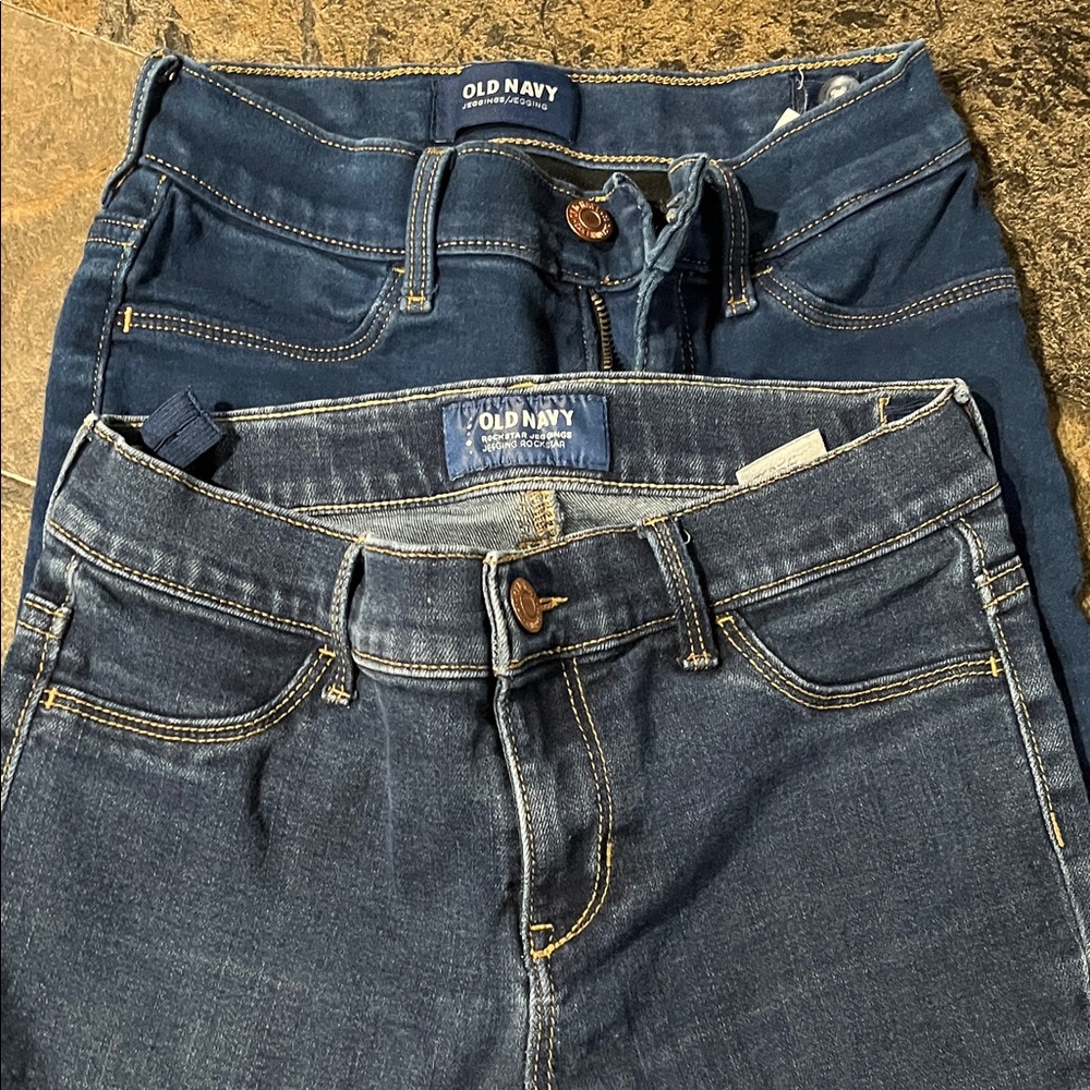 Old Navy Dark and Medium Blue Jeans Set